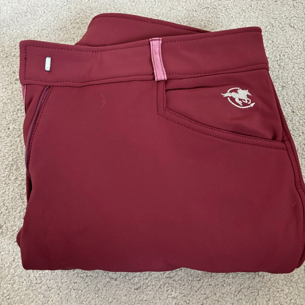32L Smartpak Piper winter softshell, merlot, knee patch. Great condition
